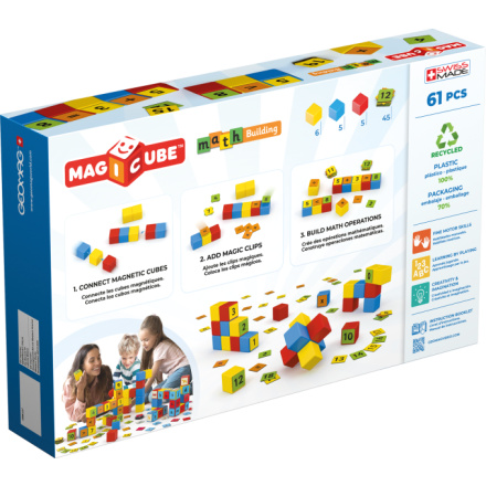 GEOMAG Magnetické kostky Magicube Math 61 kostek 150361