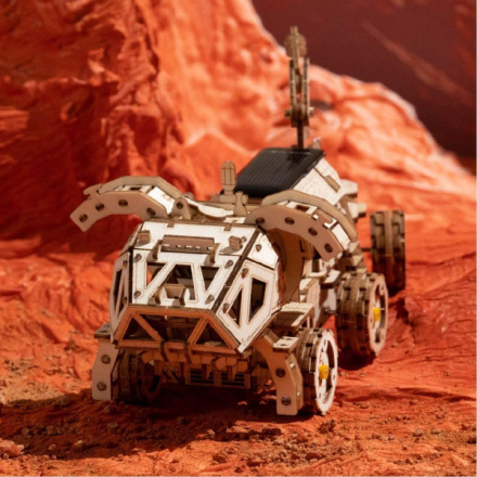 ROBOTIME Rokr 3D dřevěné puzzle Planetární vozítko Navitas Rover na solární pohon 252 dílků 150998