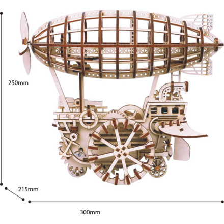 ROBOTIME Rokr 3D dřevěné puzzle Vzducholoď 229 dílků 151005