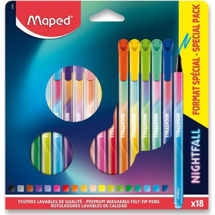 MAPED Fixy Color´Peps Deco Nightfall 18 barev 151171