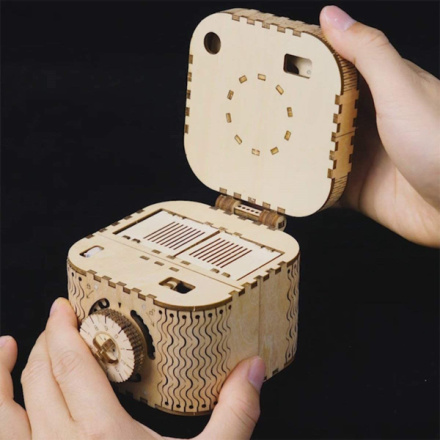 ROBOTIME Rokr 3D dřevěné puzzle Trezor 158 dílků 151181