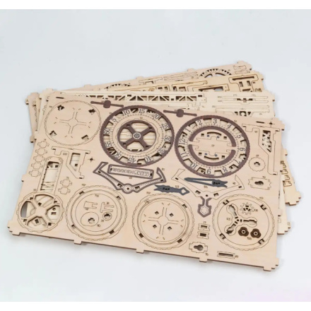 WOODEN CITY 3D puzzle Steampunk nástěnné hodiny 269 dílů 151198