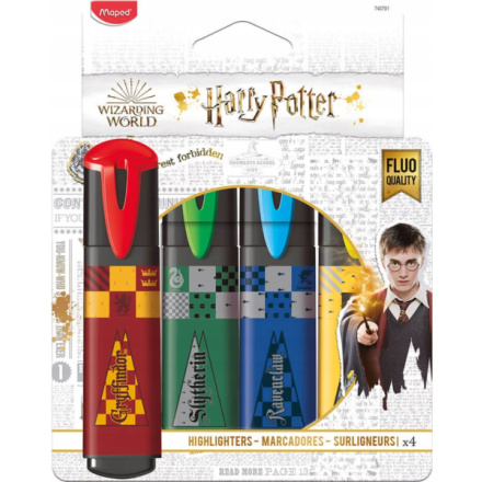 MAPED Zvýrazňovače Harry Potter 4ks 151420