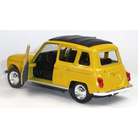 WELLY Autíčko na zpětné natažení Renault 4 žlutý 151422