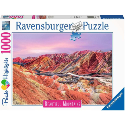 RAVENSBURGER Puzzle Dechberoucí hory: Duhové hory, Čína 1000 dílků 151459