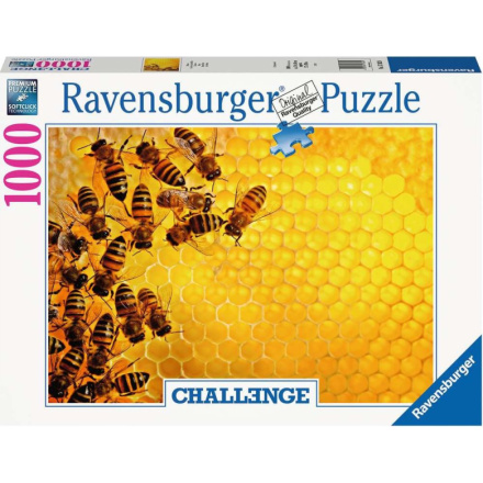 RAVENSBURGER Puzzle Challenge: Včely na medové plástvi 1000 dílků 151467