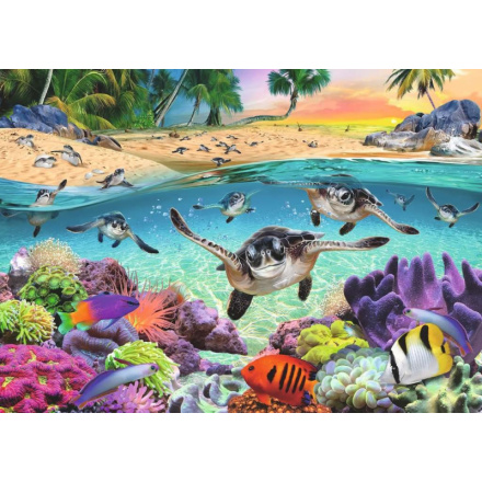 RAVENSBURGER Puzzle Želví mláďata XXL 500 dílků 151644