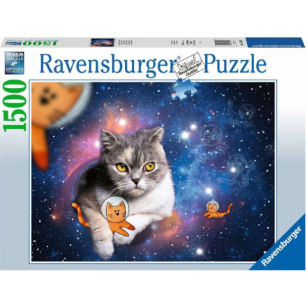 RAVENSBURGER Puzzle Kočky ve vesmíru 1500 dílků 151651