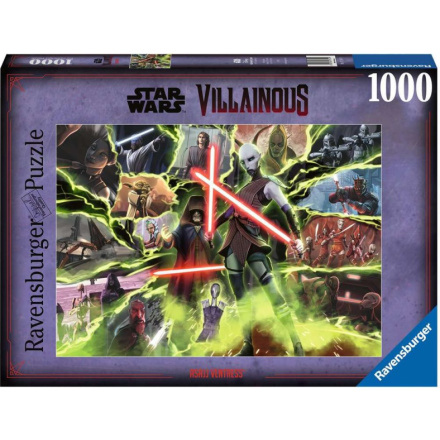 RAVENSBURGER Puzzle Star Wars Záporáci: Asajj Ventress 1000 dílků 151667