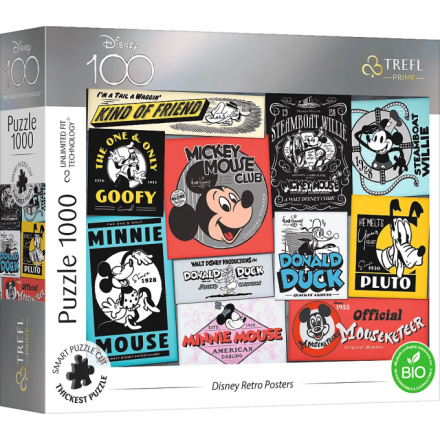 TREFL Puzzle UFT Disney 100 let: Retro plakáty 1000 dílků 152061