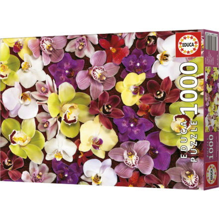 EDUCA Puzzle Koláž z orchidejí 1000 dílků 152215