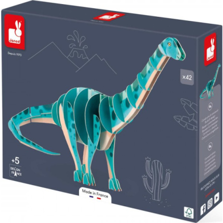 JANOD 3D puzzle Diplodocus 42 dílků 152553