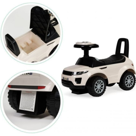 ECOTOYS Odrážedlo Auto s melodiemi bílé 152706