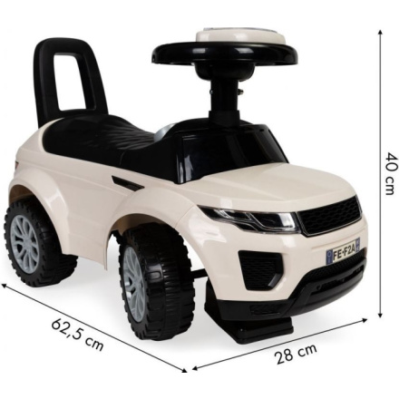 ECOTOYS Odrážedlo Auto s melodiemi bílé 152706