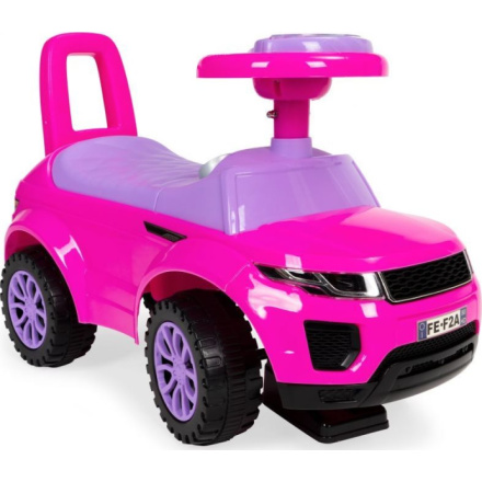 ECOTOYS Odrážedlo Auto s melodiemi růžové 152711