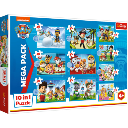 TREFL Puzzle Tlapková patrola MEGA PACK 10v1 152908