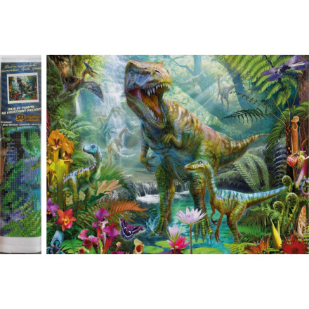 Norimpex Diamantové malování Dinosauří svět 30x40cm 153227