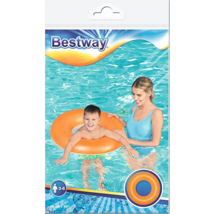 BESTWAY Nafukovací kruh 76cm oranžový 153646