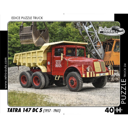 RETRO-AUTA Puzzle TRUCK č.24 Tatra 147 DC 5 (1957-1961) 40 dílků 153845