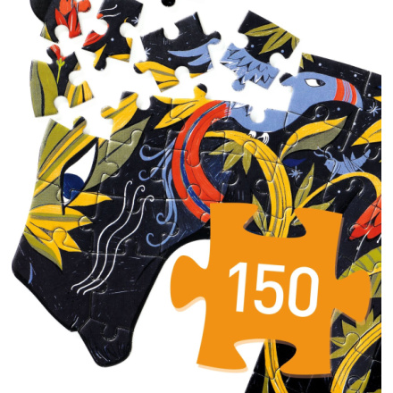 DJECO Obrysové puzzle Panter 150 dílků 155148