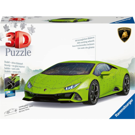 3D puzzle Lamborghini Huracán Evo zelené 156 dílků 155209