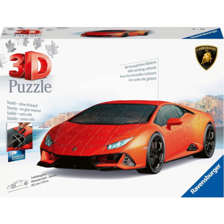 3D puzzle Lamborghini Huracán Evo oranžové 156 dílků 155211