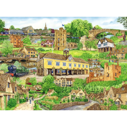 RAVENSBURGER Puzzle Útěk do Cotswolds 500 dílků 155228