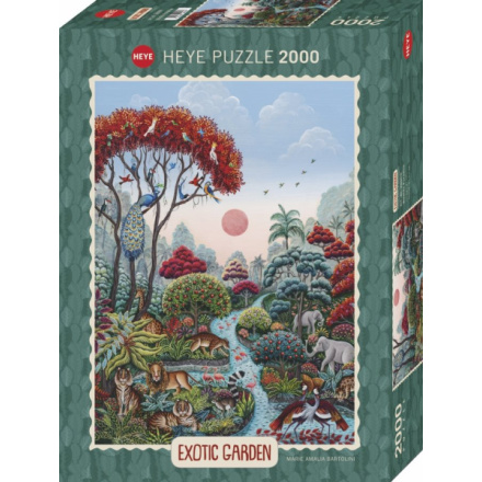HEYE Puzzle Exotic garden: Ráj divočiny 2000 dílků 155643