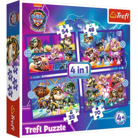 TREFL Puzzle Tlapková patrola: Hrdinové 4v1 (35,48,54,70 dílků) 155976
