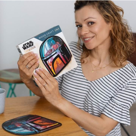 TREFL Wood Craft Origin puzzle The Mandalorian 160 dílků 156011