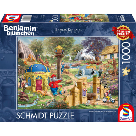 SCHMIDT Puzzle Benjamin Kvítko: Den v neustadtské zoo 1000 dílků 156144