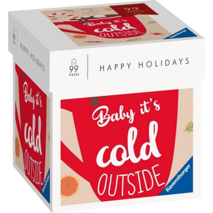 RAVENSBURGER Puzzle Happy Holidays: Baby it's cold outside 99 dílků 156182