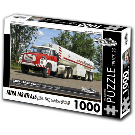 RETRO-AUTA Puzzle TRUCK č.20 Tatra 148 NTt 6x6 s návěsem CO 23 TO (1969-1982) 1000 dílků 156207