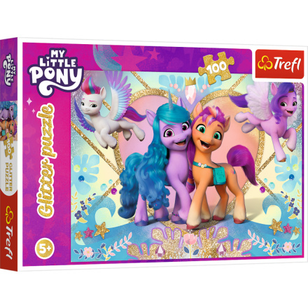 TREFL Třpytivé puzzle My Little Pony 100 dílků 156907