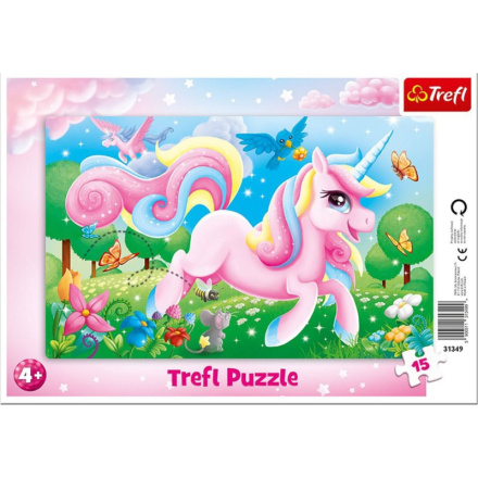 TREFL Puzzle Magický svět jednorožců 15 dílků 156912