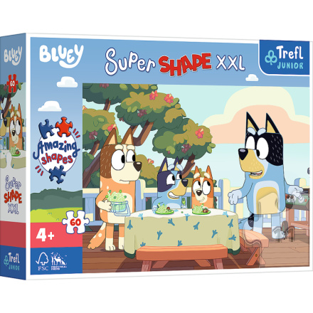 TREFL Puzzle Super Shape XXL Bluey a přátelé 60 dílků 156918