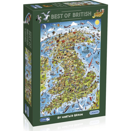 GIBSONS Puzzle To nejlepší z Británie 1000 dílků 157116