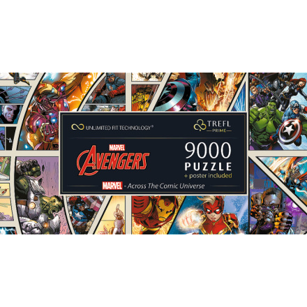 TREFL Puzzle UFT Marvel Avengers: Napříč komiksovým vesmírem 9000 dílků 157445