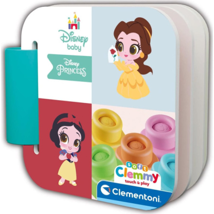 CLEMENTONI Soft Clemmy Hrací sada s knížkou Disney princezny 157637