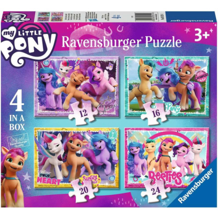 RAVENSBURGER Puzzle My Little Pony 4v1 (12, 16, 20, 24 dílků) 157873