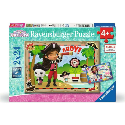 RAVENSBURGER Puzzle Gábinin kouzelný domek 2x24 dílků 157885