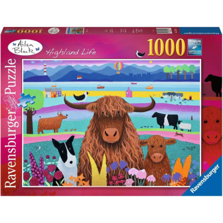 RAVENSBURGER Puzzle Život na Vysočině 1000 dílků 157930