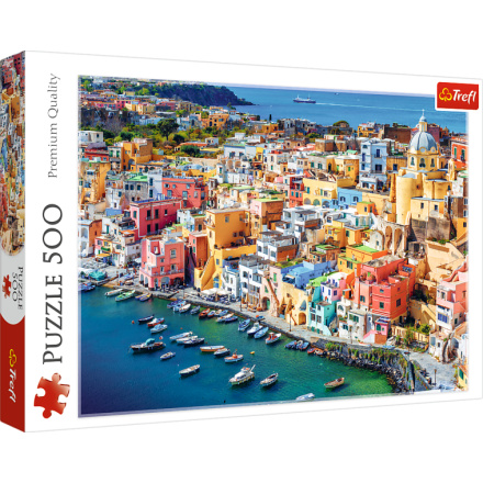 TREFL Puzzle Ostrov Procida, Kampánie, Itálie 500 dílků 158730