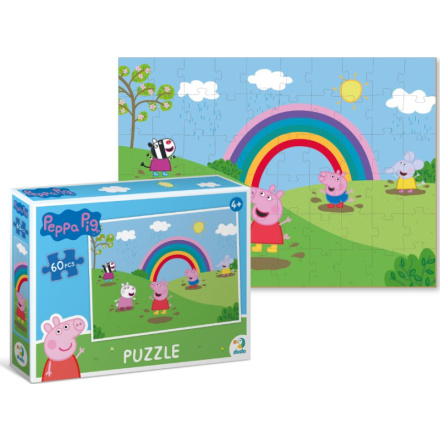 DODO Puzzle Prasátko Peppa: Duhové radovánky 60 dílků 158927