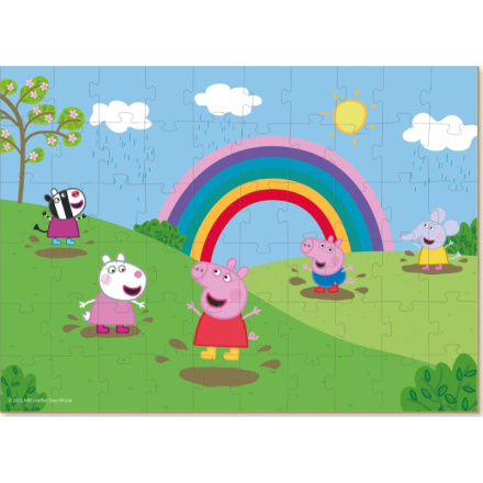 DODO Puzzle Prasátko Peppa: Duhové radovánky 60 dílků 158927