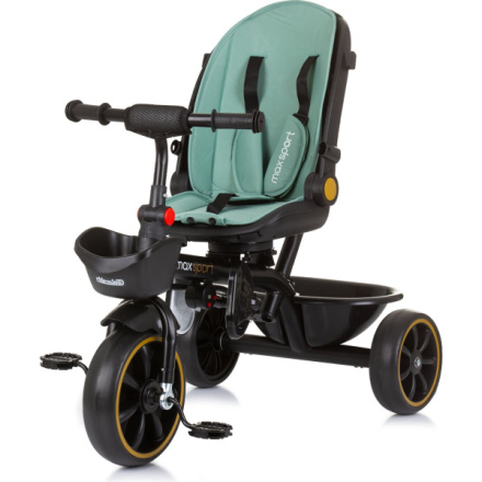 CHIPOLINO Tříkolka se stříškou Max Sport 2v1 Pastel Green 159224