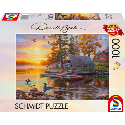 SCHMIDT Puzzle Loděnice s kánoemi 1000 dílků 159542