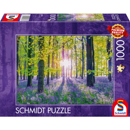 SCHMIDT Puzzle Jemné modré zvonky v lese 1000 dílků 159565