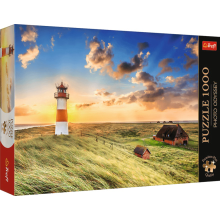 TREFL Puzzle Premium Plus Photo Odyssey: Maják Ost na ostrově Sylt 1000 dílků 159688