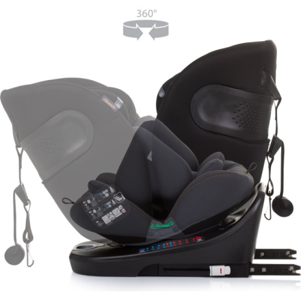 CHIPOLINO Autosedačka Motion i-Size 40-150cm Isofix 360, 2024, Obsidian 159900